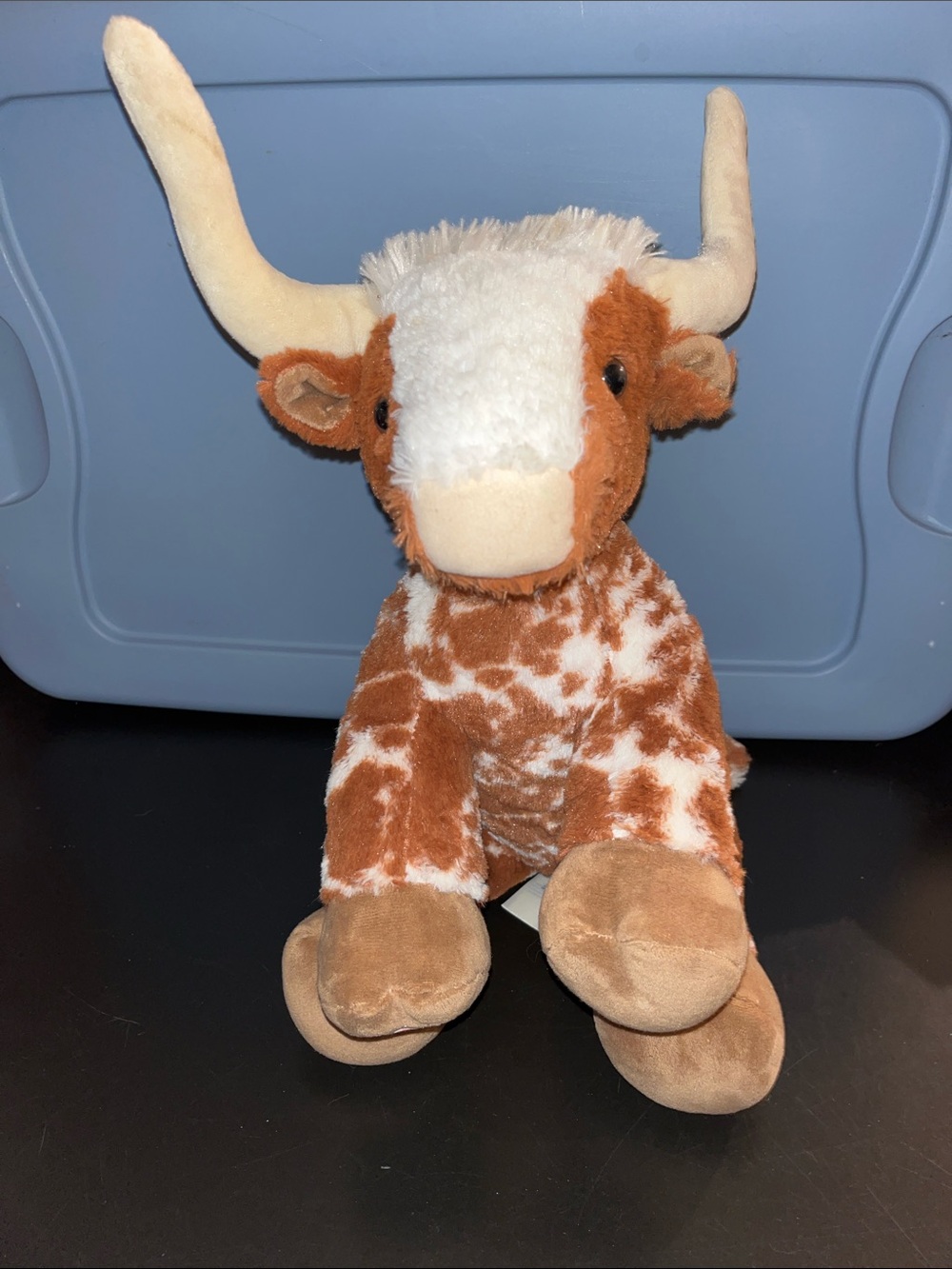Build-A-Bear Brown and White Longhorn Plush